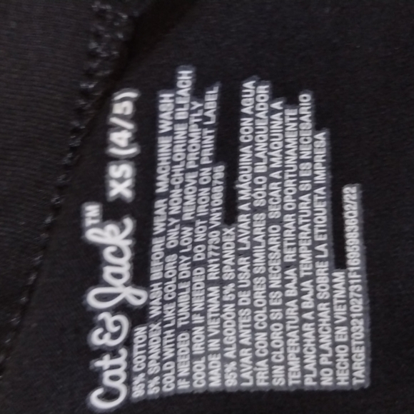 NWT Girls' 2pk Adaptive Leggings - Cat & Jack - XS (4/5) - Picture 7 of 7